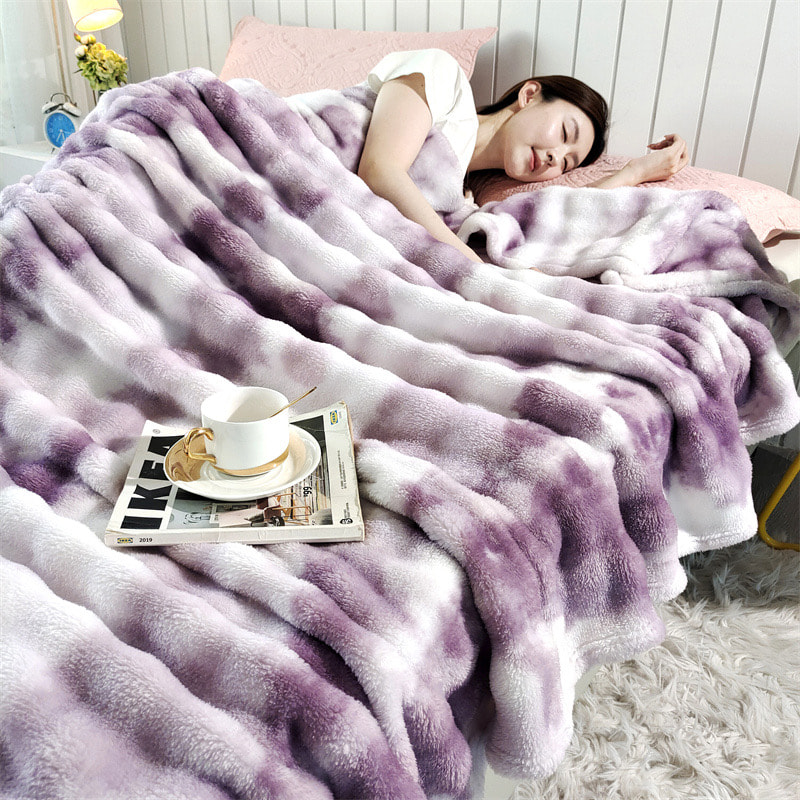 부드러운 겨울 양털 담요