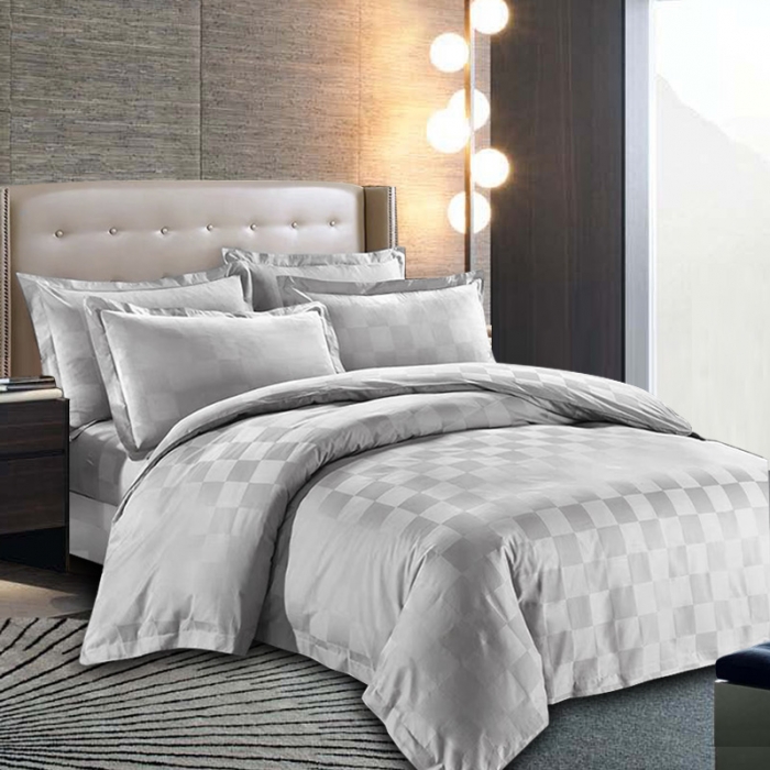 부드러운 순수한 면화 Sateen Hotel Linens 우아함